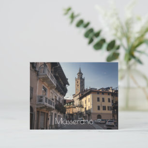 Masserano Evening Skyline, Biella, Italy Postcard