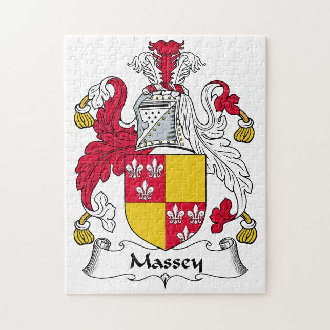 Massey Family Crest Jigsaw Puzzle (Vertical)