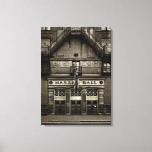 Massey Hall No 1 Toned Version Canvas Print