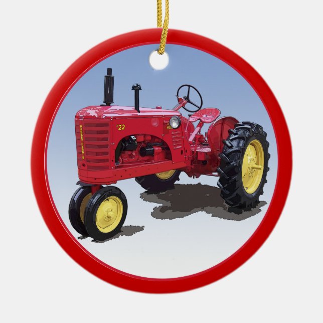 Massey Harris Model 22 Ceramic Tree Decoration (Front)