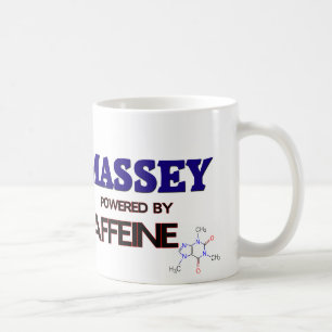Massey powered by caffeine coffee mug