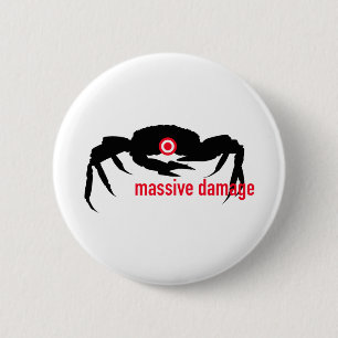 Massive Damage 6 Cm Round Badge