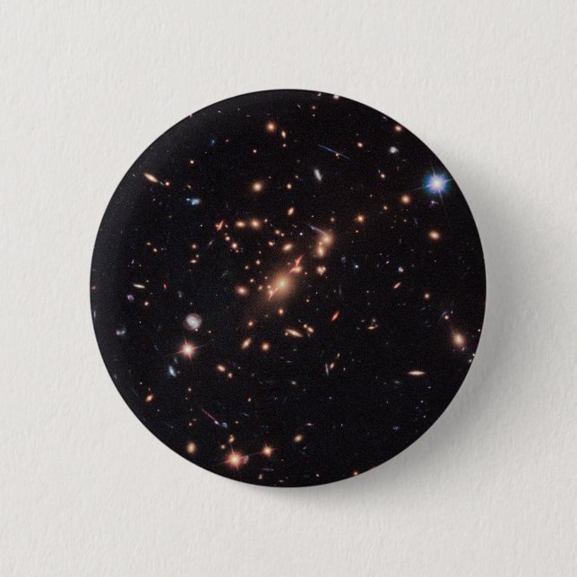 Massive Galaxy Cluster Macs J2129-0741 6 Cm Round Badge (Front)