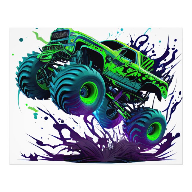Massive Monster Truck Photo Print (Front)