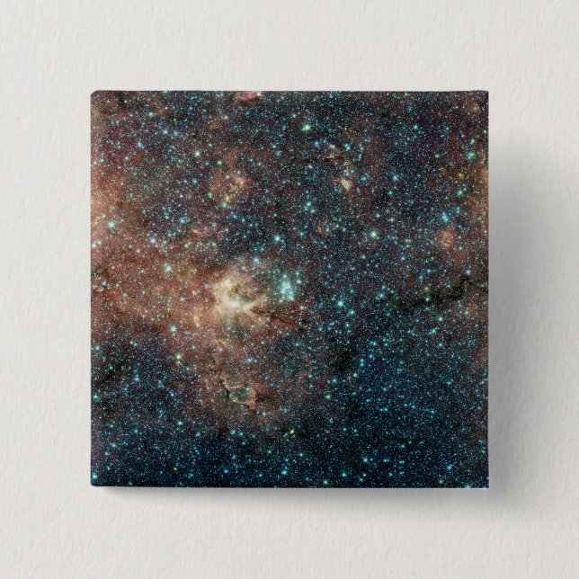 Massive Star Cluster 15 Cm Square Badge (Front)