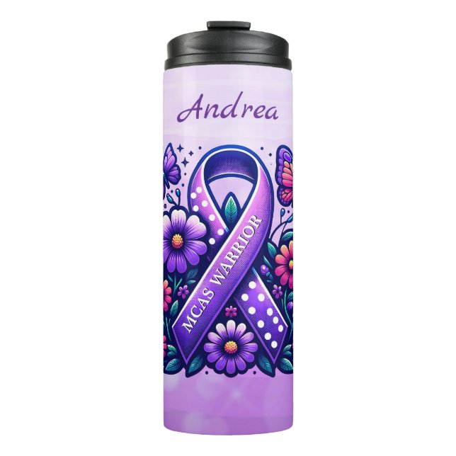 Mast Cell Activation Syndrome MCAS Warrior Thermal Tumbler (Front)