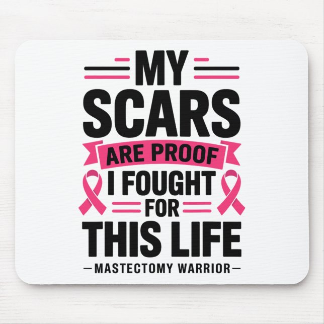 Mastectomy Funny Breast Cancer 1  Mouse Pad (Front)