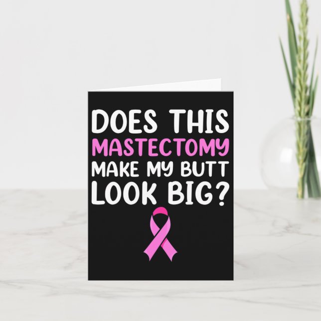 Mastectomy Survivor Recovery Apparel  Card (Front)