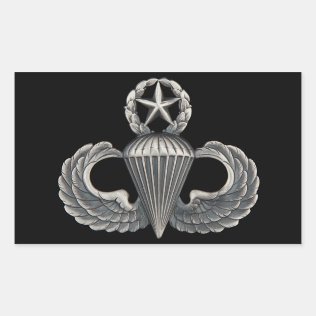 Master Airborne Rectangular Sticker (Front)