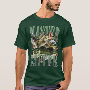 Master Baiter Bass Fishing Fisher Papa Dad Happy F T-Shirt