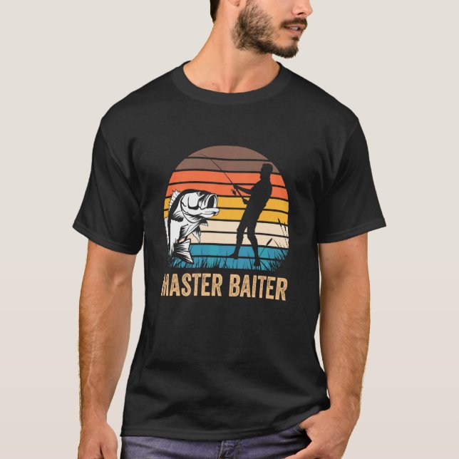 Master Baiter Fishing  For Men Fishing Gag T-Shirt (Front)