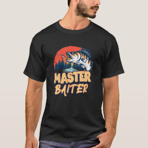 Master Baiter Funny Fisherman Meme Bass Fishing T-Shirt