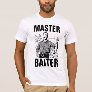MASTER BAITER, Funny Fishing T-shirts