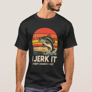 Master Baiter I Jerk it Every Chance I Get Bass Fi T-Shirt