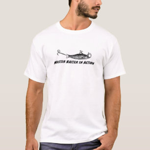Master Baiter in Action T-Shirt – Funny Fishing
