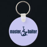 Master Baiter Key Ring<br><div class="desc">Funny fishing t-shirt with a play on words for the Master Baiter!  Great gift for any fisherman!</div>