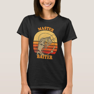 Master Baiter Vintage Bass Fishing Camping T-Shirt