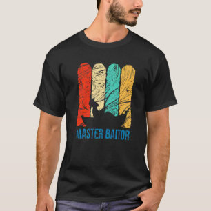 Master Baiter Vintage Bass Fishing Fisherman Men T-Shirt