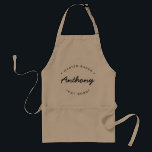 Master Baker Established year Custom Name Standard Apron<br><div class="desc">Lots of talent coming out of that kitchen. Encourage the Master Baker in your life to keep those sweet treats coming with this personalised, modern and unique apron. Customise the words and established year as you need. Comes in different colours and sizes. Don't forget the lil' bakers too. Make for...</div>