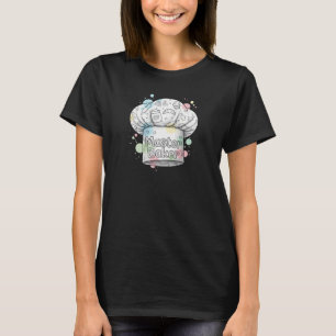 Master Baker Whimsical Chef Hat Fun Doodle Art T-Shirt