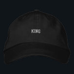 Master Black Cap with Classic King Stylish Elegant<br><div class="desc">Show off your royal side with the Alternative Apparel cap in black. Featuring "King" embroidery and an adjustable visor,  this cotton hat blends comfort with a regal touch. A versatile piece for any wardrobe.</div>