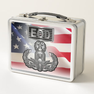 “Master Blaster” EOD with American Flag Metal Lunch Box