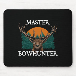 Master Bowhunter Fathers Day Hunting Parents Hunte Mouse Pad