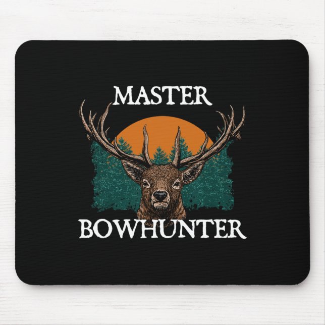 Master Bowhunter Fathers Day Hunting Parents Hunte Mouse Pad (Front)