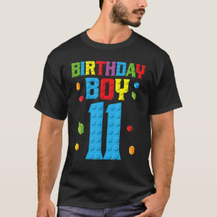 Master Builder 11th Birthday Boy 11 Year Building T-Shirt