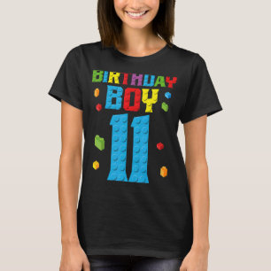 Master Builder 11th Birthday Boy 11 Year Building  T-Shirt