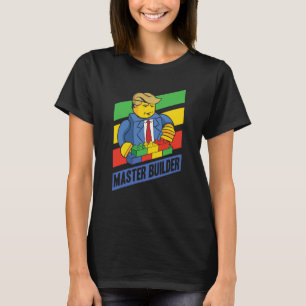 Master Builder Building Blocks Men Women Youth  10 T-Shirt