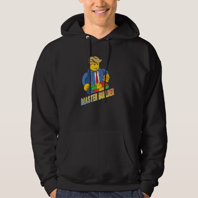 Master Builder Building Blocks  Men Women Youth  1 Hoodie (Front)