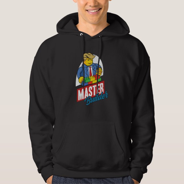 Master Builder Building Blocks Men Women Youth  6 Hoodie (Front)