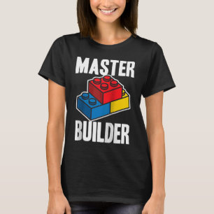 Master Builder Building Blocks Men Women Youth Ra T-Shirt