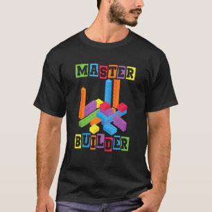 Master Builder Building Blocks Toy Bricks T-Shirt