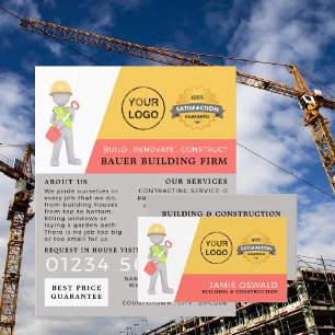 Master Builder, Building Firm, Builders Advert Flyer