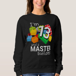 Master Builder Cute Block Building 13th Birthday B Sweatshirt