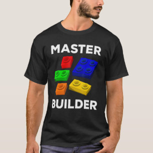 Master Builder Cute Block Building Kids Toys Brick T-Shirt