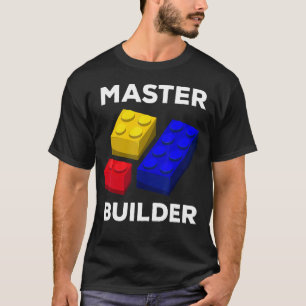 Master Builder Cute Block Building Kids Toys Brick T-Shirt