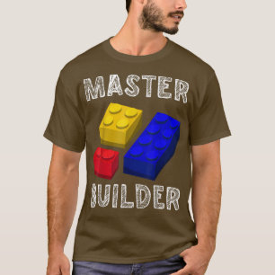 Master Builder Cute Block Building Kids Toys Brick T-Shirt