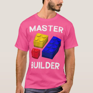 Master Builder Cute Block Building Kids Toys Brick T-Shirt