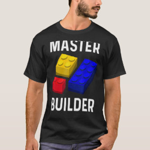Master Builder Cute Block Building Kids Toys Brick T-Shirt