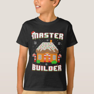 Master Builder Gingerbread House Christmas Block B T-Shirt