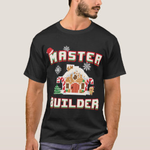 Master Builder Gingerbread House Construction Deco T-Shirt