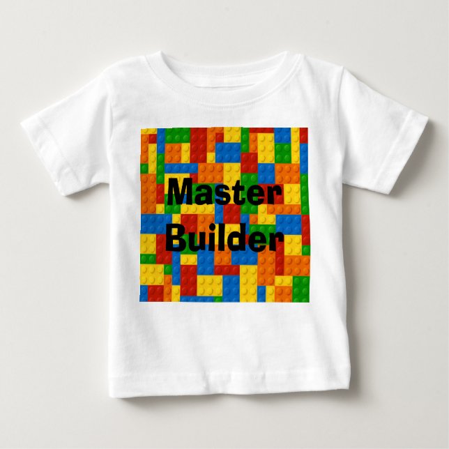 Master Builder Kids Blocks - Sweatshirt Baby T-Shirt (Front)