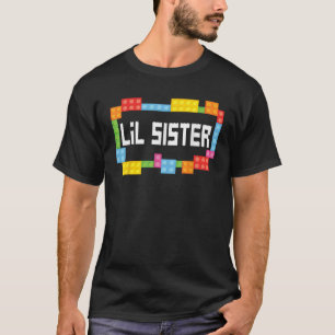 Master builder Lil Sister Bricks Blocks Building F T-Shirt
