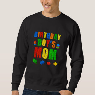 Master Builder Mum Birthday Boy Building Bricks Bl Sweatshirt