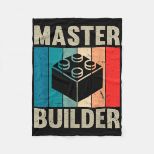 Master Builder Recto Boys Building Blocks Set Toys Fleece Blanket