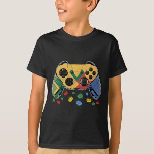 Master Builder Video Game Block Brick Building Kid T-Shirt