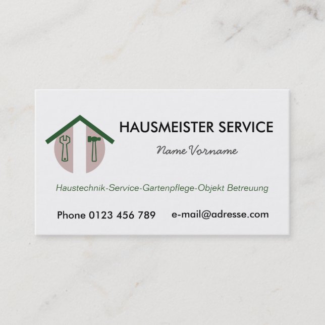 master business card (Front)